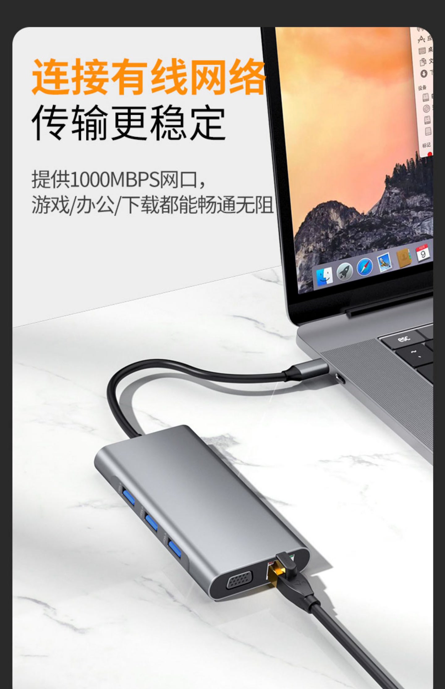 華為matebook1314擴展塢hdmi拓展塢typec轉接頭vga網線接口7xf